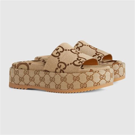 gucci flame slides|Gucci platform slide sandals women.